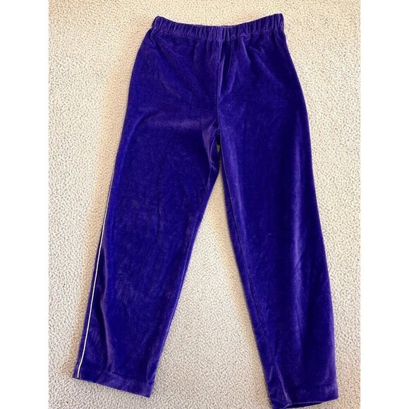 Vintage 70s Paco Rabanne Tracksuit Terrycloth Velvet Sweatpants Jogger - Picture 9 of 16